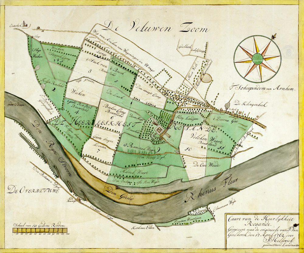Caart van de heerlijkheijt Rosande