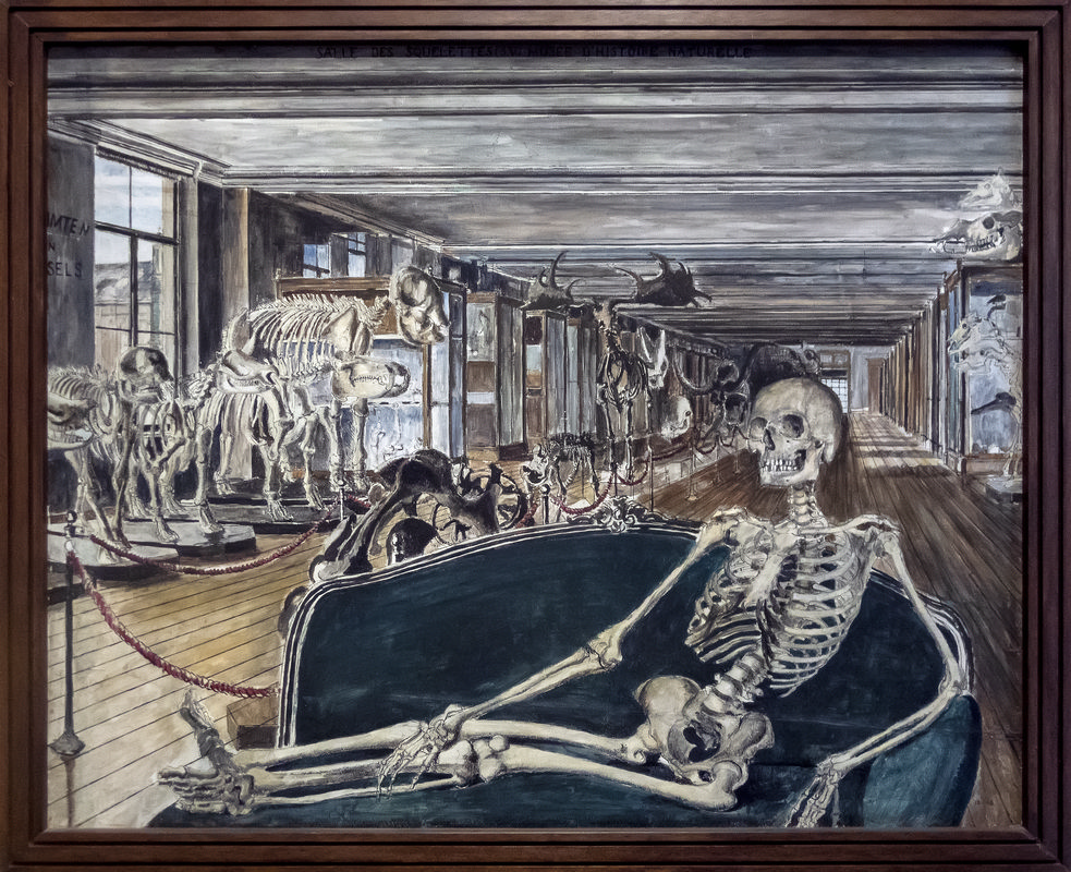 Au Musée d’Histoire naturelle, Paul Devaux, 1943