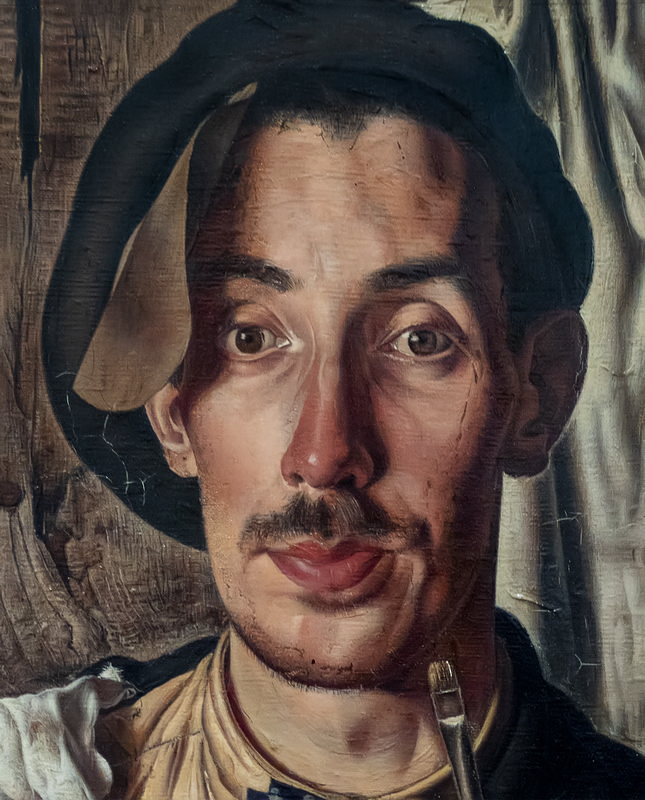 Dik Ket, zelfportret (detail)