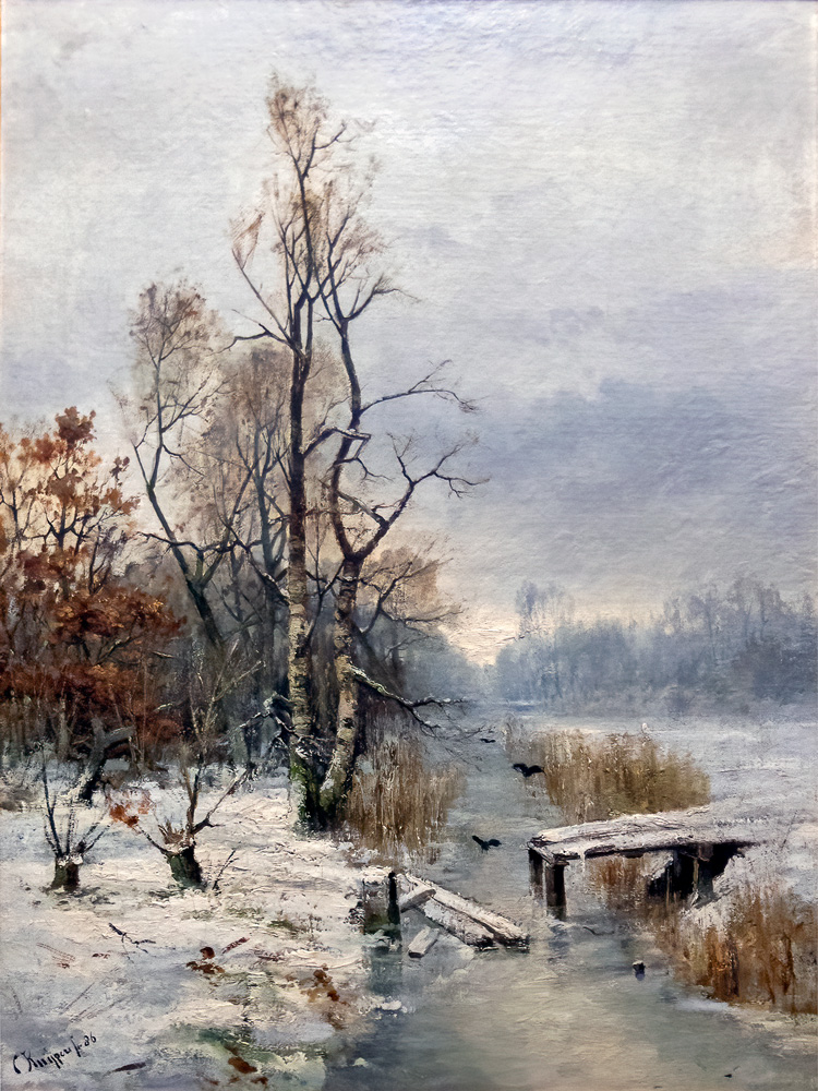C. Kuypers, Beekje in sneeuw