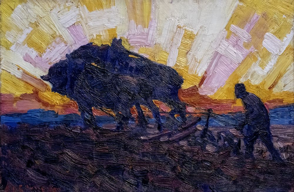 Mauve A. Ploegende Boer, 1915